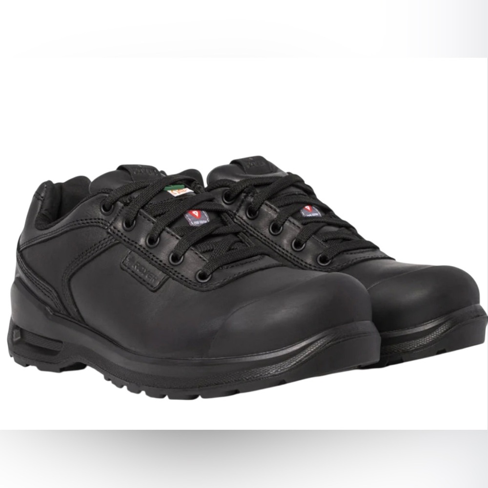 ROYER Men's Inspades Leather Steel Toe Casual Work Shoes 602SP2 Black Size 10M